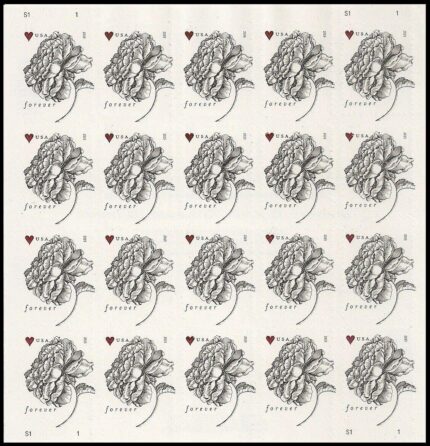 Vintage Rose Pane Wedding Forever Postage Stamps